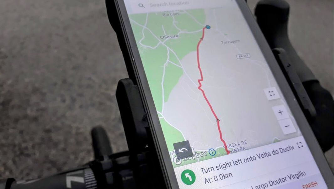 smartphone bicycle handlebar navigation smartguide